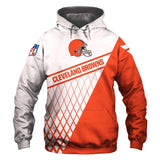 Cleveland Browns Hoodies Cheap 3D Long Sleeve Pullover