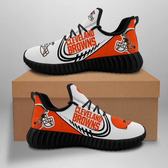Cleveland Browns Sneakers Big Logo Yeezy Shoes