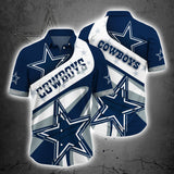 Dallas Cowboys Button Up Shirt Short Sleeve Big Logo