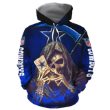 Dallas Cowboys Halloween Hoodie Death Card