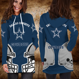 Dallas Cowboys Hoodie Dress 3D