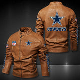 Dallas Cowboys Leather Jacket Winter Coat