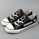Dallas Cowboys Shoes Mens Low Top Canvas Shoes