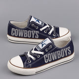 Dallas Cowboys Shoes Womens Low Top Canvas Shoes