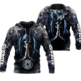 Dallas Cowboys Skull Hoodies Background Smoke