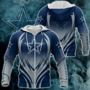 Dallas Cowboys Zipper Hoodie 3D Print H04FS