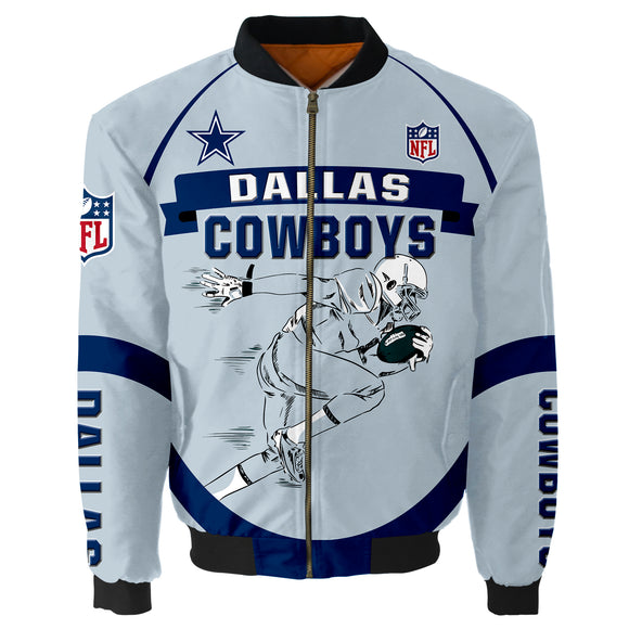 18% SALE OFF Dallas Cowboys Bomber Jacket Graphic Player Running – 4 ...