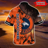 Denver Broncos Hawaiian Shirt Customize Your Name