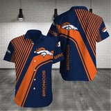 Denver Broncos Hawaiian Shirts Pattern Stripe