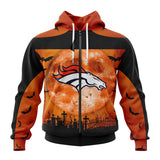 15% OFF Cheap Denver Broncos Hoodies Halloween Custom Name & Number