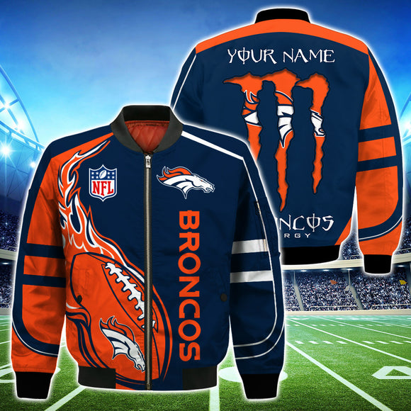 20% OFF Denver Broncos Jackets Mens Monter Energy Custom Name