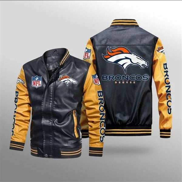 30% OFF The Best Men's Denver Broncos Leather Jacket For Sale – 4 Fan Shop