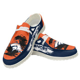 20% OFF Denver Broncos Moccasin Slippers - Hey Dude Shoes Style