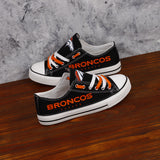 Denver Broncos Shoes Mens Low Top Canvas Shoes