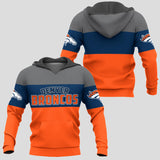 20% OFF Denver Broncos Zip Up Hoodies Extreme Pullover Hoodie 3D