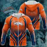 Denver Broncos Zipper Hoodie 3D Print H04FS