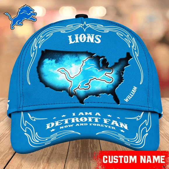 Lowest Price Detroit Lions Baseball Caps Custom Name