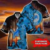 Detroit Lions Hawaiian Shirt Customize Your Name