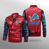 Detroit Lions Leather Jacket