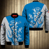 Detroit Lions Men's Jacket Cartoon Athlete Ball Star