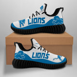 Detroit Lions Sneakers Big Logo Yeezy Shoes