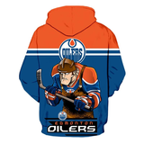 Edmonton Oilers Hoodie Mascot 3D Printed