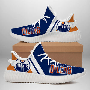 Edmonton Oilers Sneakers Big Logo Yeezy Shoes