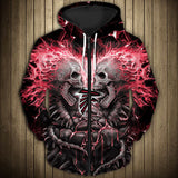 Electric Atlanta Falcons Skull Hoodies - Halloween Hoodie