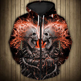 Electric Cincinnati Bengals Skull Hoodies - Halloween Hoodie