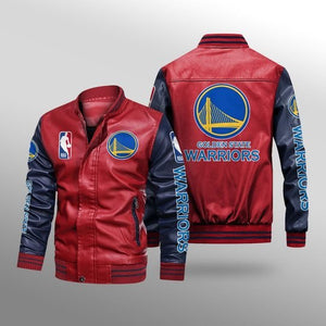 Golden State Warriors Leather Jacket