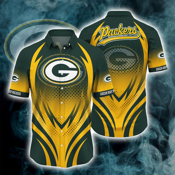 Green Bay Packers Button Down Shirt 3D Print H04FS