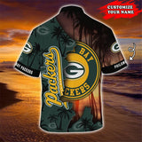 Green Bay Packers Hawaiian Shirt Customize Your Name