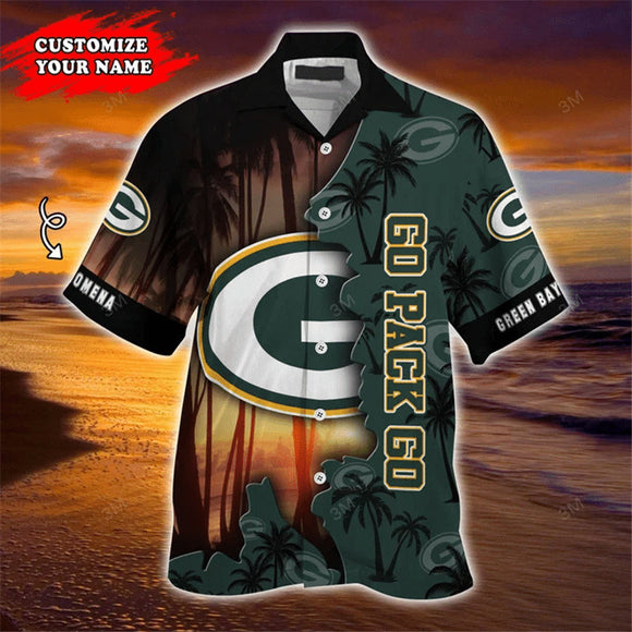 Green Bay Packers Hawaiian Shirt Customize Your Name