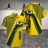 Green Bay Packers Hawaiian Shirts Pattern Stripe