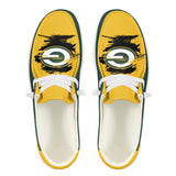 20% OFF Green Bay Packers Moccasin Slippers - Hey Dude Shoes Style