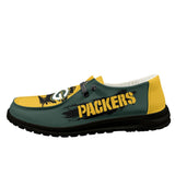 20% OFF Green Bay Packers Moccasin Slippers - Hey Dude Shoes Style