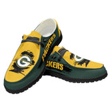 20% OFF Green Bay Packers Moccasin Slippers - Hey Dude Shoes Style