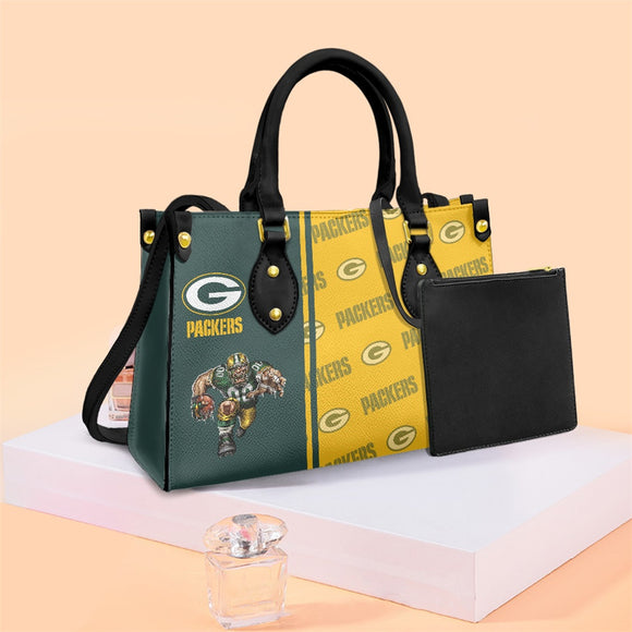 Green Bay Packers NFL Personalized Leather Handbag - Midtintee