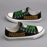 Green Bay Packers Shoes Mens Low Top Canvas Shoes