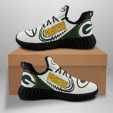 Green Bay Packers Sneakers Big Logo Yeezy Shoes