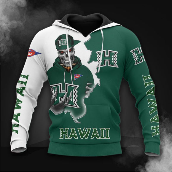Buy Hawaii Warriors Skull Hoodies - Get 20% OFF Now