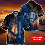 Hot Indianapolis Colts Hawaiian Shirt Customize Your Name