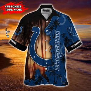 Hot Indianapolis Colts Hawaiian Shirt Customize Your Name