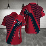 Houston Texans Hawaiian Shirts Pattern Stripe