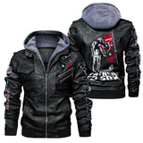 Houston Texans Leather Bomber Jacket From Father To Son