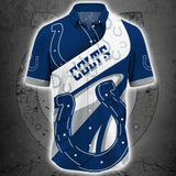 Indianapolis Colts Button Up Shirt Short Sleeve Big Logo