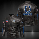 Indianapolis Colts Leather Jacket Winter Coat