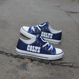 Indianapolis Colts Mens Shoes Low Top Canvas Shoes