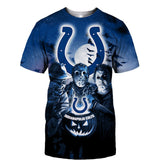 Indianapolis Colts T shirt 3D Halloween Horror Night T shirt