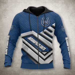 Indianapolis Colts Zip Up Hoodies No 1